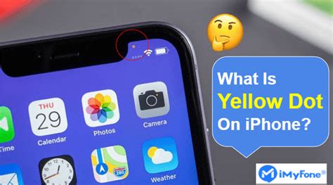 What is the yellow dot on iPhone 12?